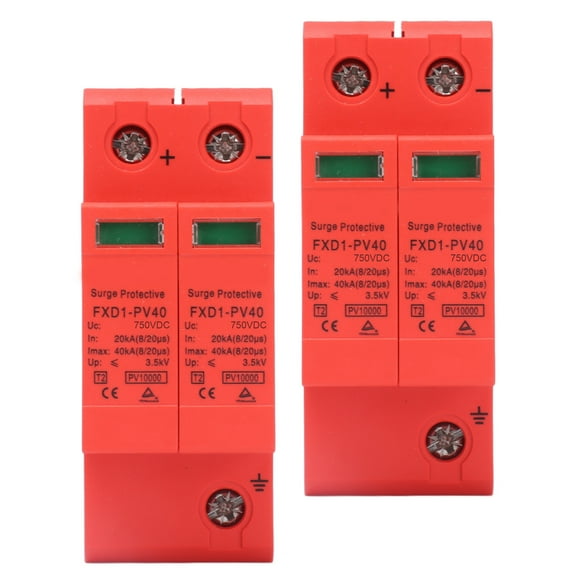 Protector Arrester Device, PC Flame Retardant Surge Protective Devices Photovoltaic DC Voltage For Electrical Appliances For Home For House 750V