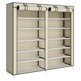 thumbnail image 3 of AGASY Shoe Rack Portable Storage Free Standing Shoe Organizer with Non-Woven Fabric Cover (Beige), 3 of 5