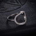 thumbnail image 6 of 1pc Stainless Steel Finger Rings with Cubic Zirconia Stainless Steel color Clear 18mm, 6 of 8