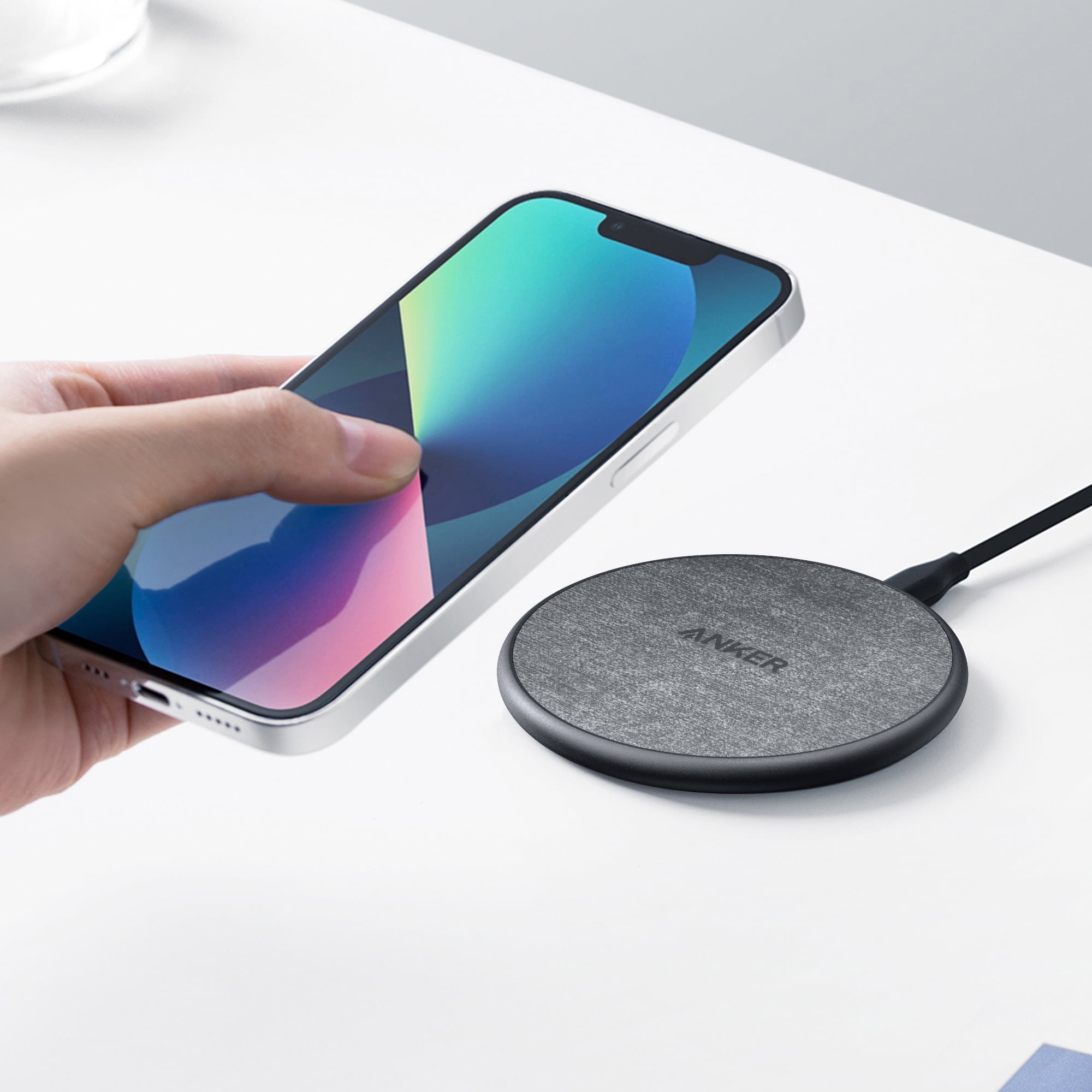 Anker 318 Wireless Charger Pad with 4' Cable, 10W, B2548JF1-1, Black Anker 318 Wireless Charger Pad with 4' Cable, 10W, B2548JF1-1, Black