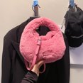 thumbnail image 4 of Bolso de bola de masa para mujer bolso de mano de felpa informal bolso cruzado peludo bolso para citas de invierno, 4 of 9