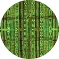 thumbnail image 1 of Ahgly Company Indoor Round Abstract Green Modern Area Rugs, 8' Round, 1 of 4