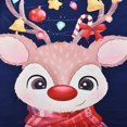 thumbnail image 4 of Navidad mujer mamá blusa estampada manga corta Tops + Pantalones Navidad familia conjunto de pijamas a juego Fridja nalpqowj26720, 4 of 9