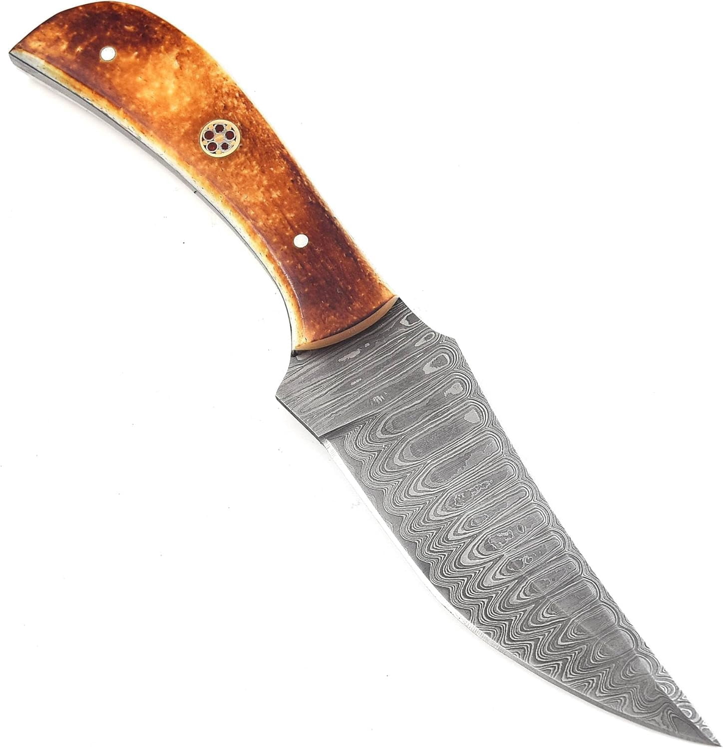 Poshland TR-1168 Custom Handmade Damascus Steel 10 Inches Tactical Knife - Perfect Grip Rose wood Handle
