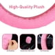 thumbnail image 3 of Juego de 2 fundas de volante de felpa con funda de palanca de cambios suave, cálida y antideslizante: decoración de coche para mujeres y niñas., 3 of 5