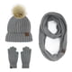 thumbnail image 1 of Conjunto de gorro de punto grueso y cálido, bufanda larga y guantes de conducción con pantalla táctil, 1 of 5