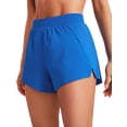 thumbnail image 1 of Shorts CRZ YOGA V con abertura 2.5" tiro alto azul L, 1 of 4