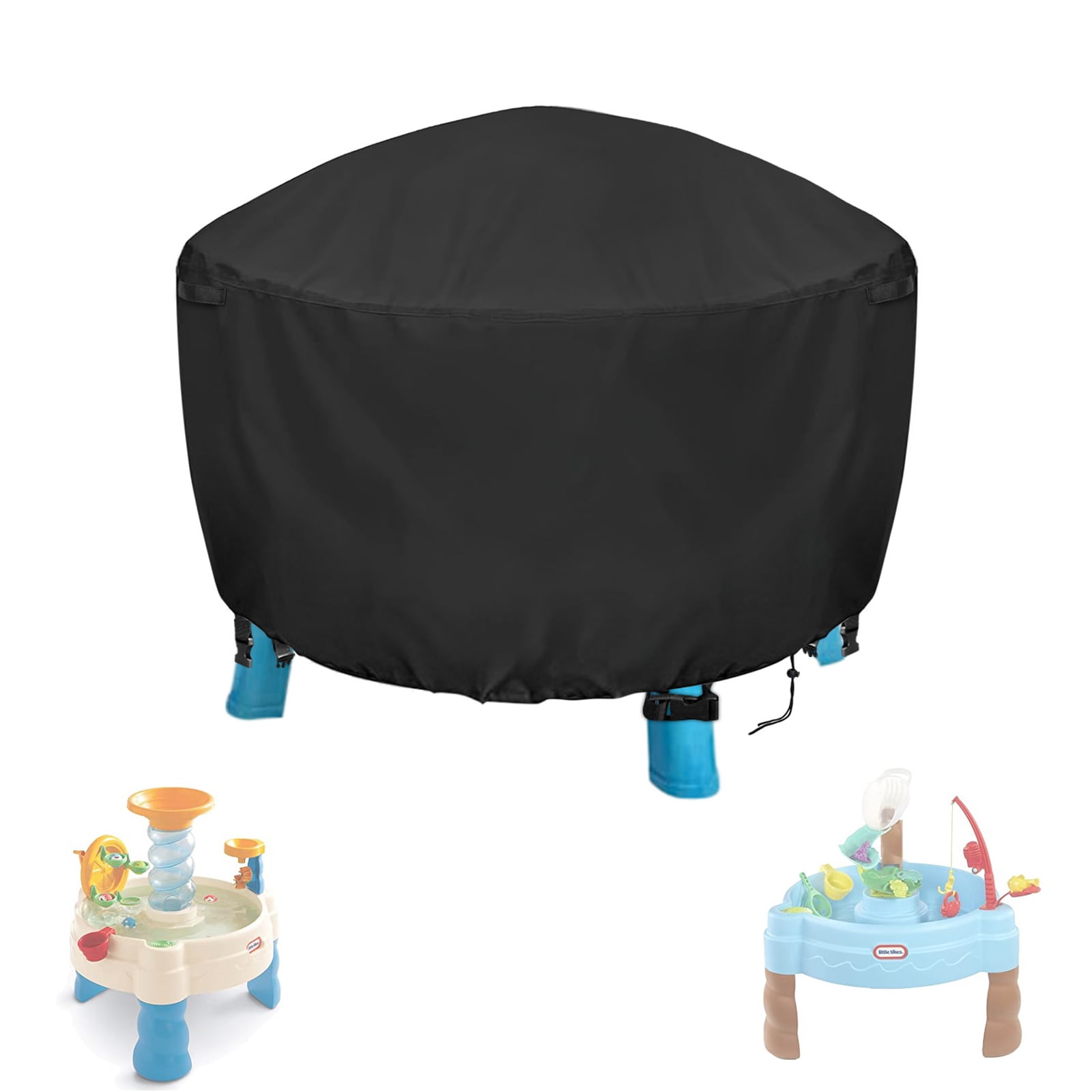 POMER Kids Water Table Cover, Round Waterpark Play Table Cover for 20