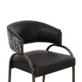thumbnail image 4 of TOV Furniture Tatum Black Vegan Leather 2-Tone Dining Chair, 4 of 7