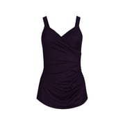 Lands' End Women's Petite SlenderSuit Tummy Control Chlorine Resistant Skirted One Piece Swimsuit