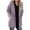 Purple, variant on AOOCHASLIY Women Coat Women Medium Length Dough Twists Pocket Knitted Cardigan Fashionable Coat