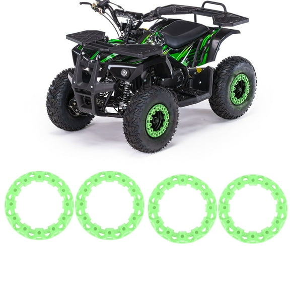 Decoración Deportiva Para Cubo De Rueda De ATV, Tapa Decorativa De Llanta De 10 Pulgadas Con Protección Adecuada Para Go Kart, Cubierta De Plástico A Prueba De Arañazos