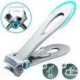 thumbnail image 6 of Nail Clipper, Stainless Steel Nail Clippers Set, Nail Cutter Curved Blade Fingernail Clipper Trimmer for Nail Care(4 Pack ), 6 of 7