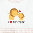 thumbnail image 4 of Inktastic I Love My Poppy Grandpa Girls Baby Dress, 4 of 5