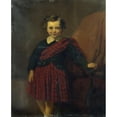 thumbnail image 3 of Edouard Moyse 12x14 Black Modern Framed Museum Art Print Titled - Portrait of a Little Boy (Maurice Coblence), in Scottish Costume (1866), 3 of 5