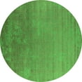 thumbnail image 1 of Ahgly Company Indoor Round Oriental Green Industrial Area Rugs, 4' Round, 1 of 4