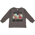 thumbnail image 3 of Inktastic Promoted to Big Sister with Flowers Girls Long Sleeve Toddler T-Shirt, 3 of 5