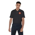 thumbnail image 2 of Looney Tunes Circle Logo Cotton Polo Shirt, Black, 2X-Large, 2 of 6