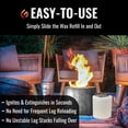 thumbnail image 5 of Eco Fuego Fire Pit Wax Refill - Biodegradable Vegetable Wax, Sustainable and Clean Burning. Each Refill Lasts up to 8 Hours – Citronella (Pack of 2), 5 of 6