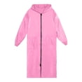 thumbnail image 6 of Womens Plus Size Waterproof Long Raincoat Lightweight Full Zipper Hooded Windbreaker Poncho With Pockets, 6 of 6