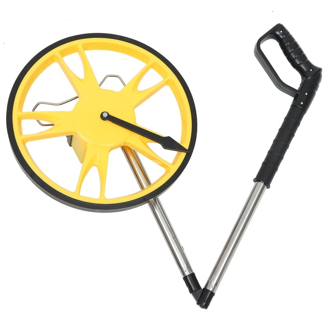 DEEPCRAFF Wheel Distance Meter Distance Measuring Wheel Stainless Steel Assorted Color 1Pcs