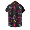 thumbnail image 3 of lcziwo Valentine's Day Button Down Shirts for Men Romantic Heart Print Short Sleeve Casual Beach Button Down Shirts Lightweight Holiday Party Shirt Pink XXXXXL, 3 of 4