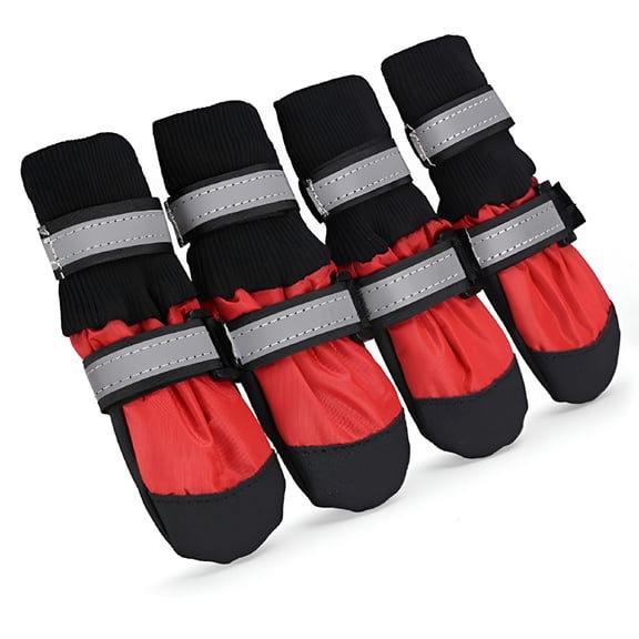 BESTSKY Waterproof Winter Pet Dog Shoes Anti-slip Rain Snow Boots for Medium Large Dogs Outdoor Pet Footwear Accessories