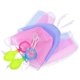 thumbnail image 5 of Funny Cosplay Pacifier Bib Set For Adults Perfect For Party Events Featuring Assorted Color Practical Design 2 Sets, 5 of 5