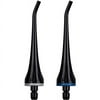 ToiletTree Products Poseidon Oral Irrigator Replacement Tips, Twin Pack (2 Tips), Black