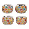 thumbnail image 1 of Portavelas de cristal redondo decorativo, exquisito candelabro votivo para decoración de fiesta de aromaterapia, 4 Uds., 1 of 8