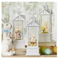 Spring Water Lanterns 11.75" Bunnies in Basket Lighted Water Gazebo