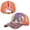 Orange, variant on Tie Dye Ponytail Vintage Messy High Bun Washed Cotton Baseball Cap Adjustable Mesh Trucker Hat-Purple