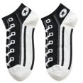 thumbnail image 1 of Calcetas cortas VersSockBlack 1Par Negro 5-9.5US Converse Calcetines Tubo Corto Poliéster., 1 of 2