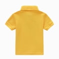 thumbnail image 6 of CAUYDY Boys Polo Shirts Kids School Uniform Shirts Short Sleeve Girls Collared Shirts(L101-Yellow,11-12 Y), 6 of 8