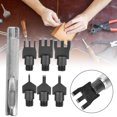 thumbnail image 3 of Leather Spacing Hole Punch, Flat Prong Chisel, Easy To Operate Family Professional Craft Man For Beginner ANGGREK Otros, 3 of 8