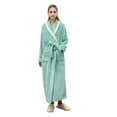 thumbnail image 6 of Gaexia Long Robes For Women Extra Long Flannel Bathrobe for Cozy Nightgown with Deep Pockets Soft Fabric Elegant Kimono Style Home Wear, 6 of 7