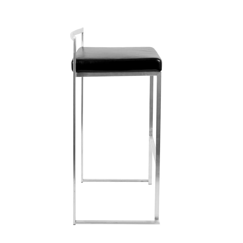 Heavenly Collection PU Stool with Stainless Steel Frame SET OF 6