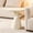 Cream, variant on YWEN Oval Coffee Table, Minimalist Fiberglass Tea Table with Sculptural Base, Scandinavian Modern Low Coffee Table for Living Room, Cozy Apartment & Studio