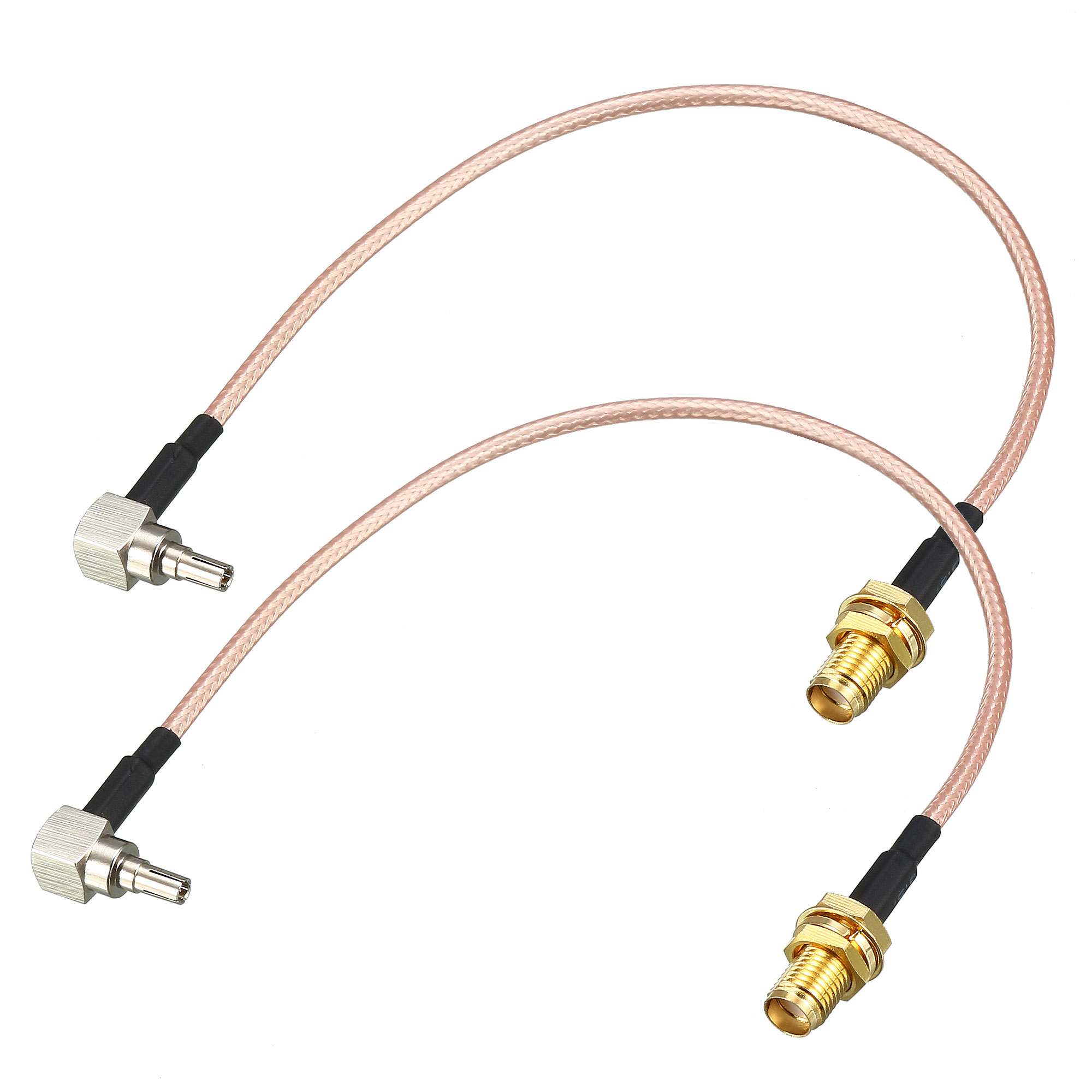 Low Loss RF Coaxial Cable Connection Coax Wire RG316, SMA Female to TS9 Male 20cm 2 pcs
