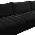 thumbnail image 4 of Meridian Furniture Jacob Black Velvet Modular Sectional, 4 of 5