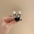 thumbnail image 4 of Elegant Rhinestone Pearl Hair Clip Side Barrettes For Women Girls, 4 of 8