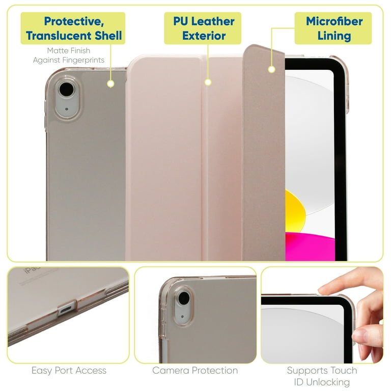 onn. Tablet Folio Case for iPad (A16), iPad (10th generation