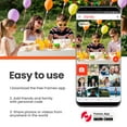 thumbnail image 4 of Jazeyeah 10.1 inch Digital Picture Frame 32GB Memory Wood Wifi Smart Frameo Digital Frame IPS Touch Screen Share Photos and Videos Supports Micro SD Card Gifts, 4 of 9