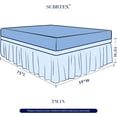 Subrtex Easy Fit Dust Ruffle, Wrap around Bed Skirts with Long Tailored