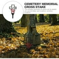 thumbnail image 2 of Relatives in Cemetery Cross Grave Stake Ground Ornament Decor for Son Memorial Sign Decoration Metal, 2 of 7