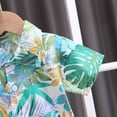 thumbnail image 5 of Fesfesfes Toddler Boys Hawaiian Outfit Kids Baby Boy Printed Tops and Shorts Casual Beach Wear Short-sleeved Dressy Tops and Shorts Clothes Set Summer Saving, 5 of 9
