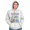 thumbnail image 5 of Smurfette Cute Romantic Smurfs Manga Zip Hoodie Sweatshirt Women Brisco Brands M, 5 of 6