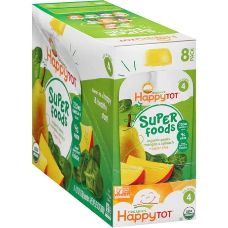 Nurture Happy Tot Fruit + Veggie Pouch, 8 ea