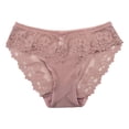 thumbnail image 3 of vigerkar Size Underwear Women Lace Briefs Panties Transparent Mesh Breathable Underpants Pretty (Coffee, XL), 3 of 3