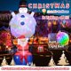 thumbnail image 2 of GoinWellcy Decoración inflable navideña de 8 pies – Globo de aire caliente de muñeco de nieve con inflables de Navidad de Papá Noel integrados con LED arcoíris, decoraciones navideñas para patio al ai, 2 of 5